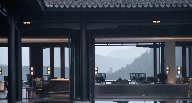 中式庭院折叠门工程